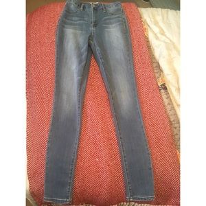 Tillys RSQ Super High rise skinny medium wash